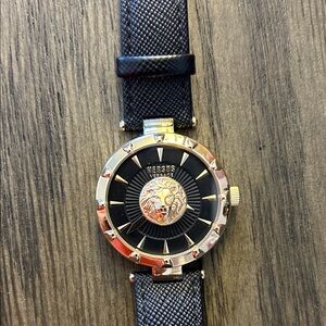 Versace Black and Gold Medusa Watch